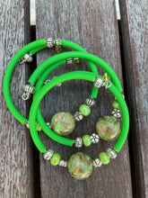 Load image into Gallery viewer, "Capri" glass wrap bracelet