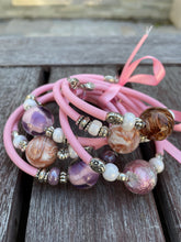 Load image into Gallery viewer, "Capri" glass wrap bracelet