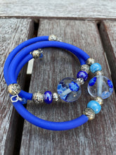 Load image into Gallery viewer, "Capri" glass wrap bracelet