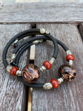 Load image into Gallery viewer, &quot;Capri&quot; glass wrap bracelet
