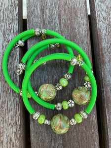 "Capri" glass wrap bracelet