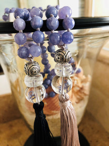 Sponge Quartz Mala-mala necklace-Como To Capri-mala beads-yoga